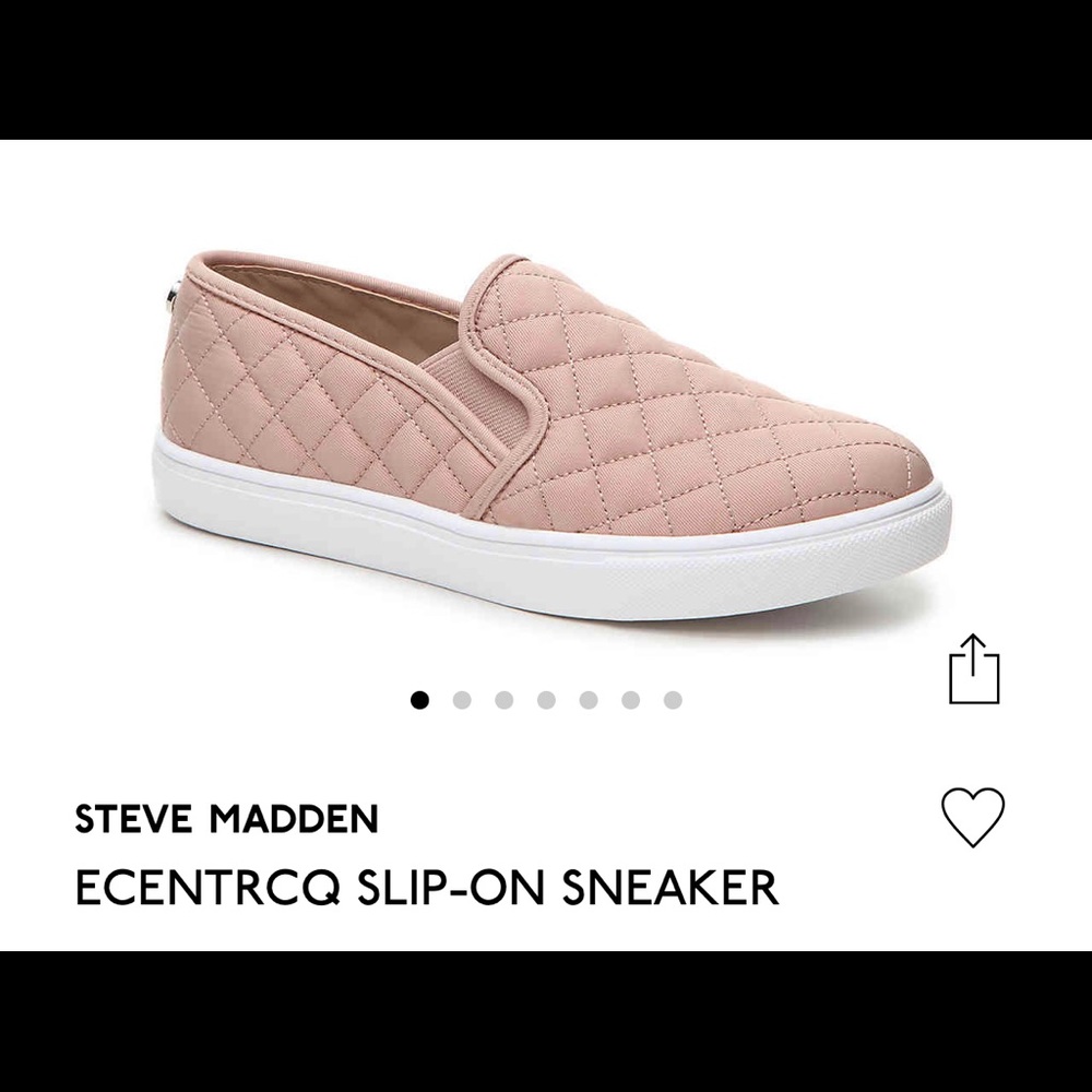 Steve Madden ecentrcq slip on sneaker blush pink